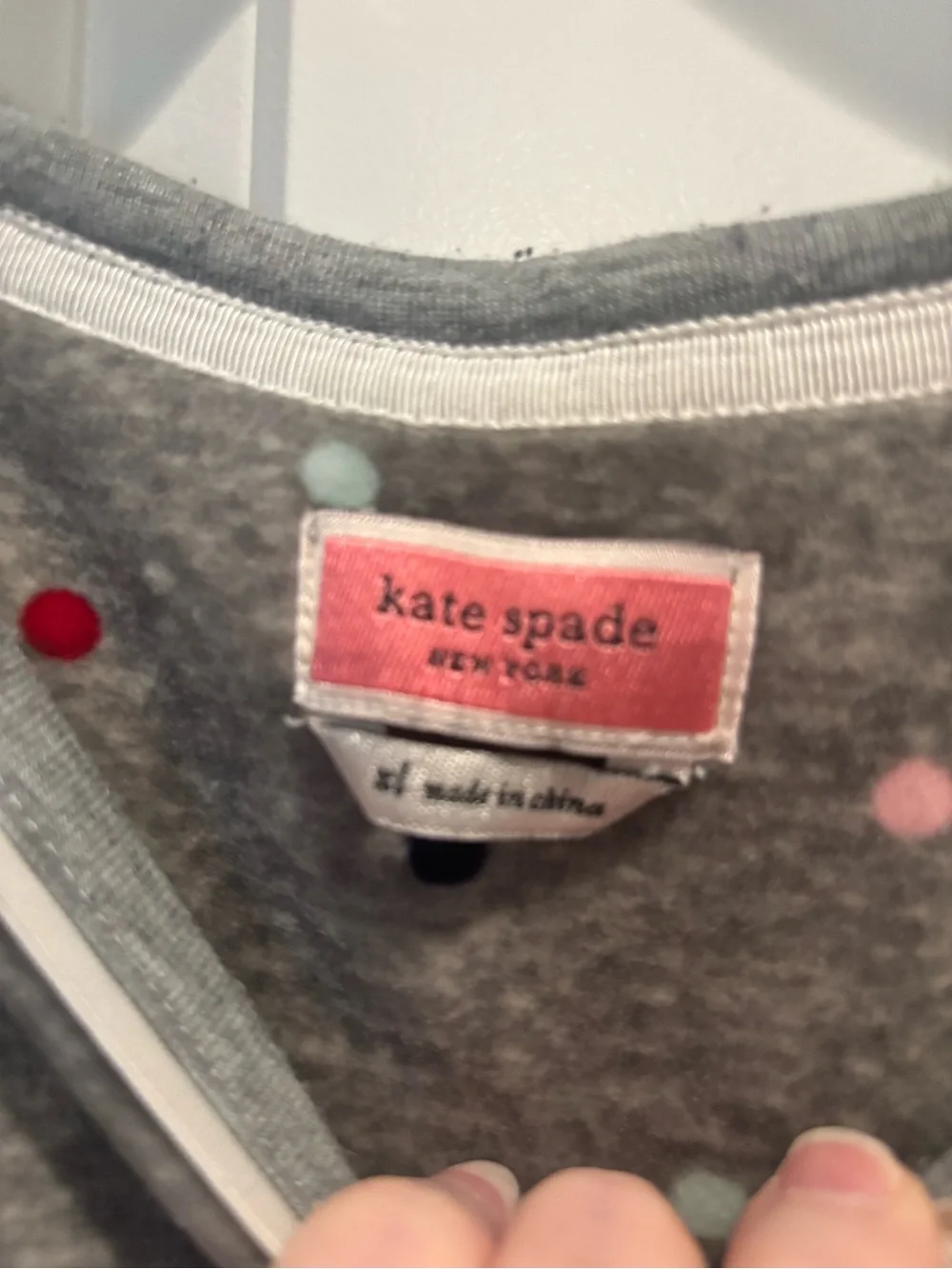 kate spade Gray Polka Dot nightgown